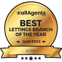 allAgents Best Lettings Branch of the Year in E14 - Gold 2022
