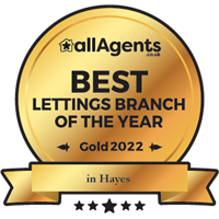allAgents Best Lettings Branch of the Year in Hayes - Gold 2022