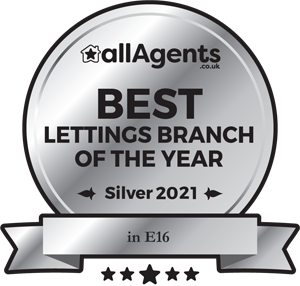 allAgents Best Lettings Branch of the Year in E16 - Silver 2021